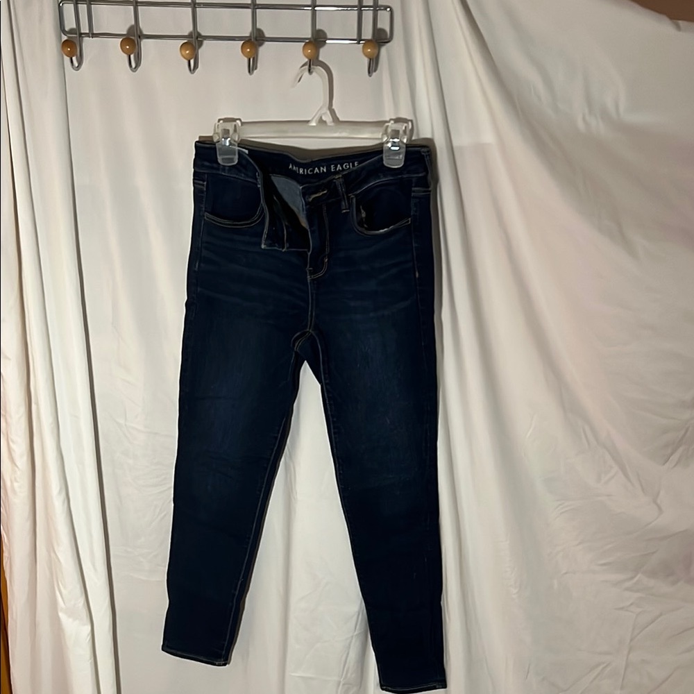 American Eagle Outfitters Blue Skinny Jeans with Stretch